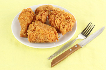 Close up Fresh fried chicken