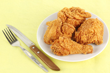 Close up Fresh fried chicken