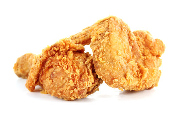 fried chicken drumsticks and wing