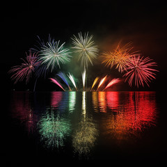 Fireworks - Ignis Brunensis in Czech republic in Brno 18.6.2014