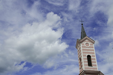 Fototapeta na wymiar ljupina church tower