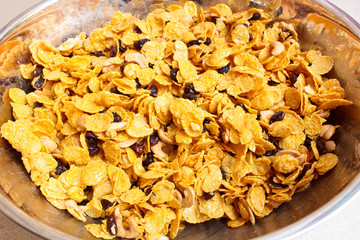Cornflakes and caramel.