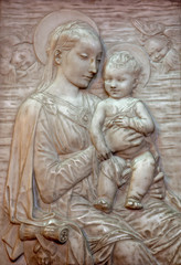 Veinna - Relief of Madonna  in Minoriten church