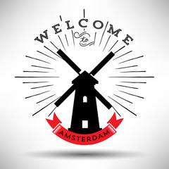 Amsterdam City Typography Design