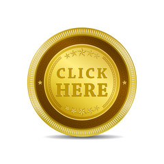Click Here Vector Icon Button