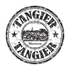Fototapeta premium Tangier grunge rubber stamp