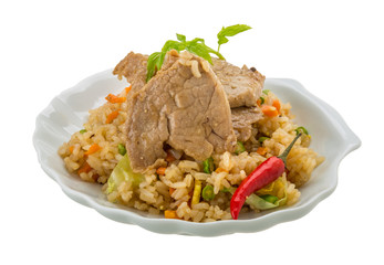 Fried rice with pork