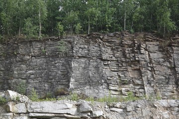 Old quarry landscape