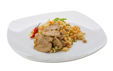 Fried rice with pork