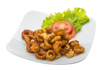 Fried squid rings