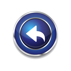 Reset Replay Circular Vector Blue Web Icon Button