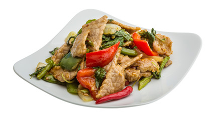Pork with vegetables