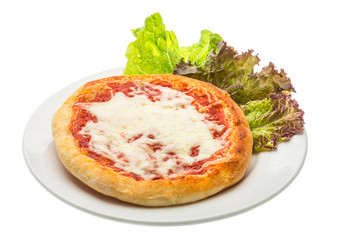 Pizza with tomato and cheese