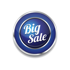 Big Sale Glossy Shiny Circular Vector Button