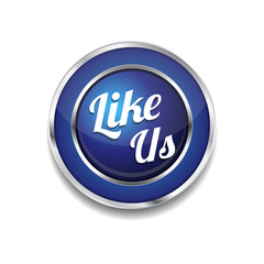 Glossy Like Us Vector Icon Button