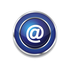 Fototapeta premium AT Circular Vector Blue Web Icon Button