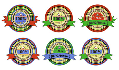 Sale labels collection