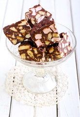 Rocky road chocolate bars