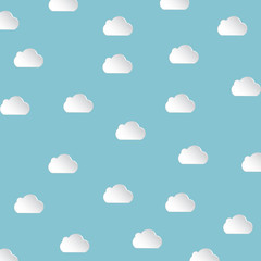 Vector illustration of clouds