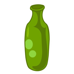 empty bottles isolated illustration