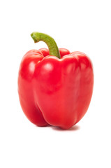 Red pepper isolated on white background.