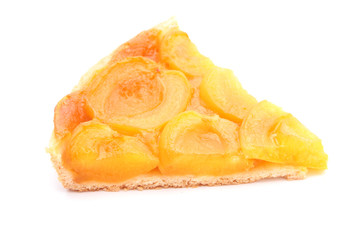 part de tarte aux abricots