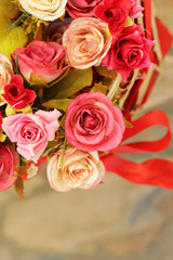 beautiful of rose artificial flowers