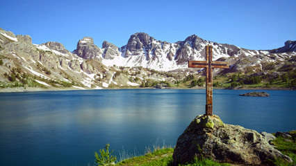 Fototapeta premium lac d'allos