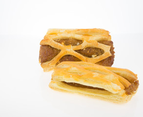 pineapple biscuit isolated on white background