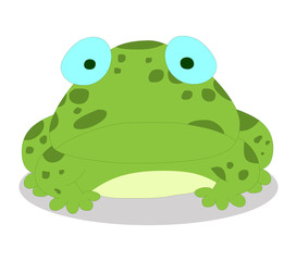 Cute baby frog cartoon