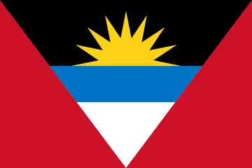 Foto op Canvas High detailed vector flag of Antigua and Barbuda © filipbjorkman