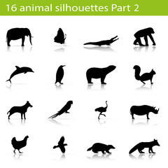 16 animal silhouettes Part 2