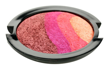 bright eye shadows, isolated on white