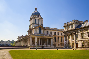 Fototapeta na wymiar London, Greenwich Painted hall and Royal chapel