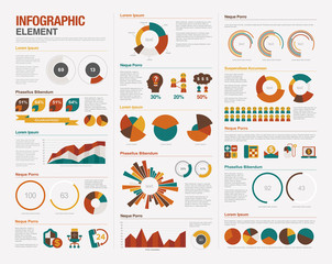 Big set of infographics elements
