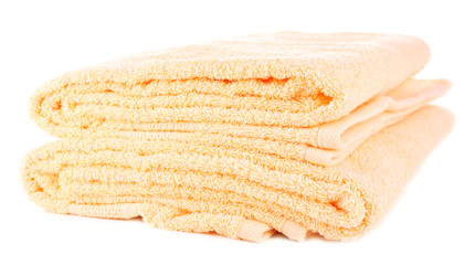 Fototapeta na wymiar Color towels, isolated on white