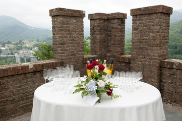 catering buffet Tercesi castle