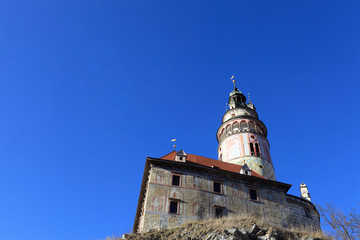 Fototapeta na wymiar The castle tower Cesky Krumlov