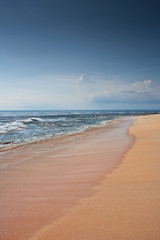 Fototapeta na wymiar Tropical sand beach background