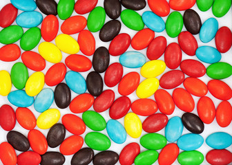 Multi colored candies.