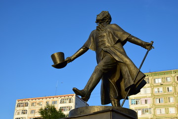Monument to Pushkin in Astana / Kazakhstan