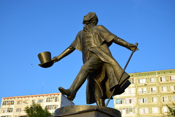 Monument to Pushkin in Astana / Kazakhstan