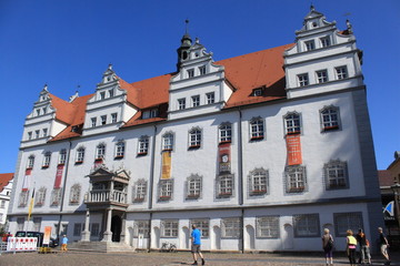 Obraz premium Rathaus der Lutherstadt Wittenberg