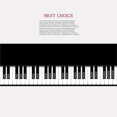 Fototapeta premium Vector modern piano background.
