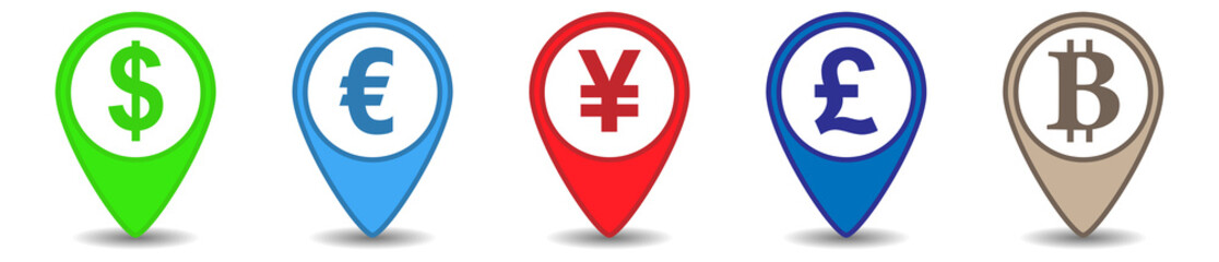 World currencies icon