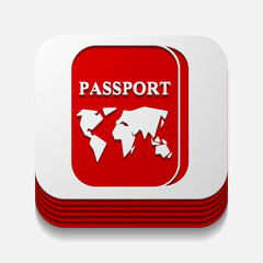 square button: passport