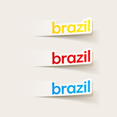 realistic design element: brazil