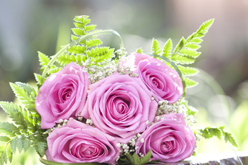 Photo of pink wedding bouquet