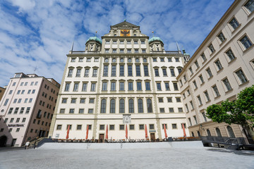 Fototapeta na wymiar Augsburger Rathaus vom Elias-Holl-Platz