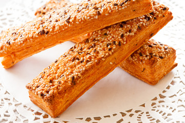 bread sticks with sesame